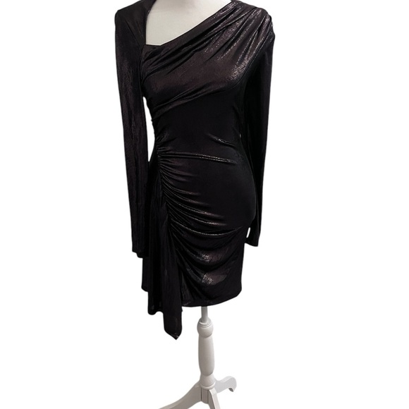 ASTR Elegant Black One-Shoulder Dress‎ - Picture 1 of 4